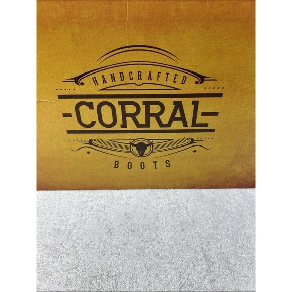 Corral Boots Cowgirl Overlay Embroidered Long Metal Fringe Blue Women SZ 7 - Picture 11 of 13